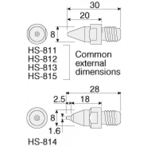 HZ HS814 NOZZLES FOR HS801