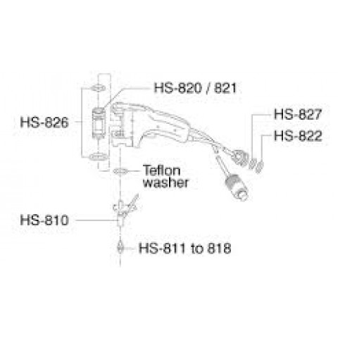 HZ HS827 NIPPLE GASKET FOR HS801-100V/230V